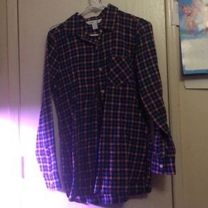 Flannel button down